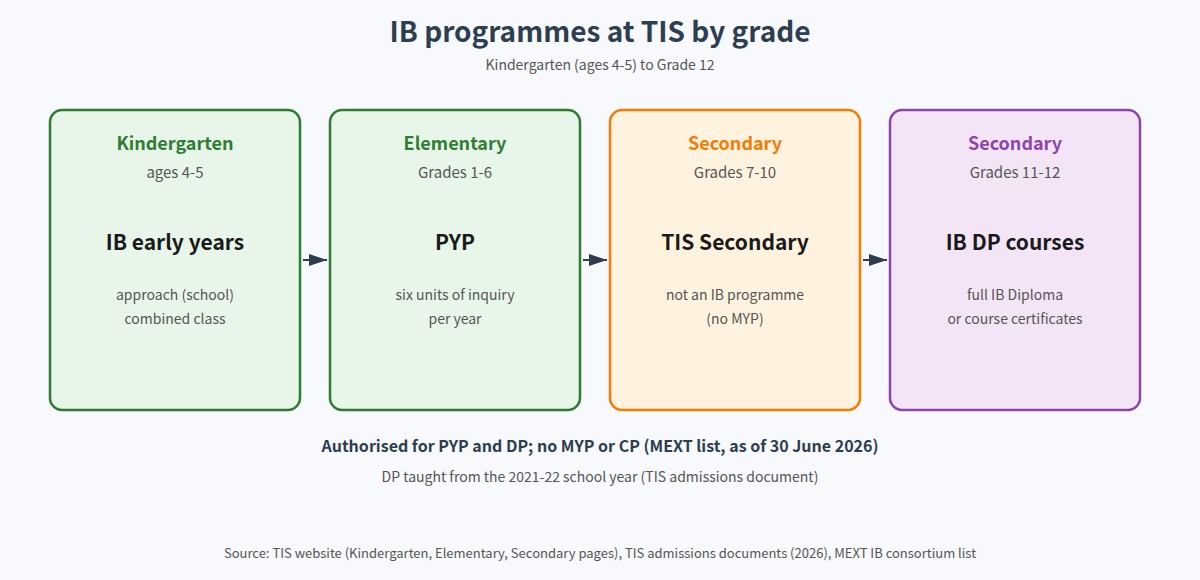 IB programmes at Tohoku International School by grade